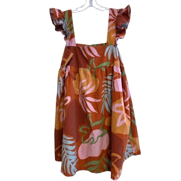 Open Edit Dresses & Skirts - Open Edit Floral Baby Doll Ruffle Strap Mini Dress Size XL